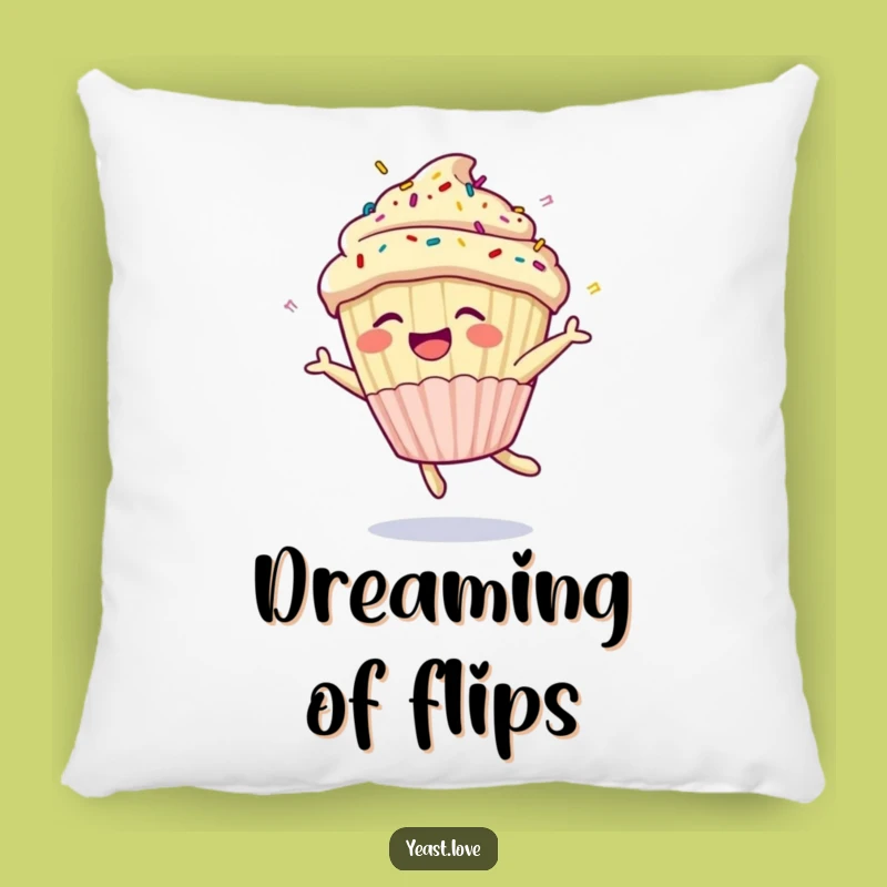 Funny Cupcake Somesault Pillow: Cuddle Up with Hilarious Dessert Comfort