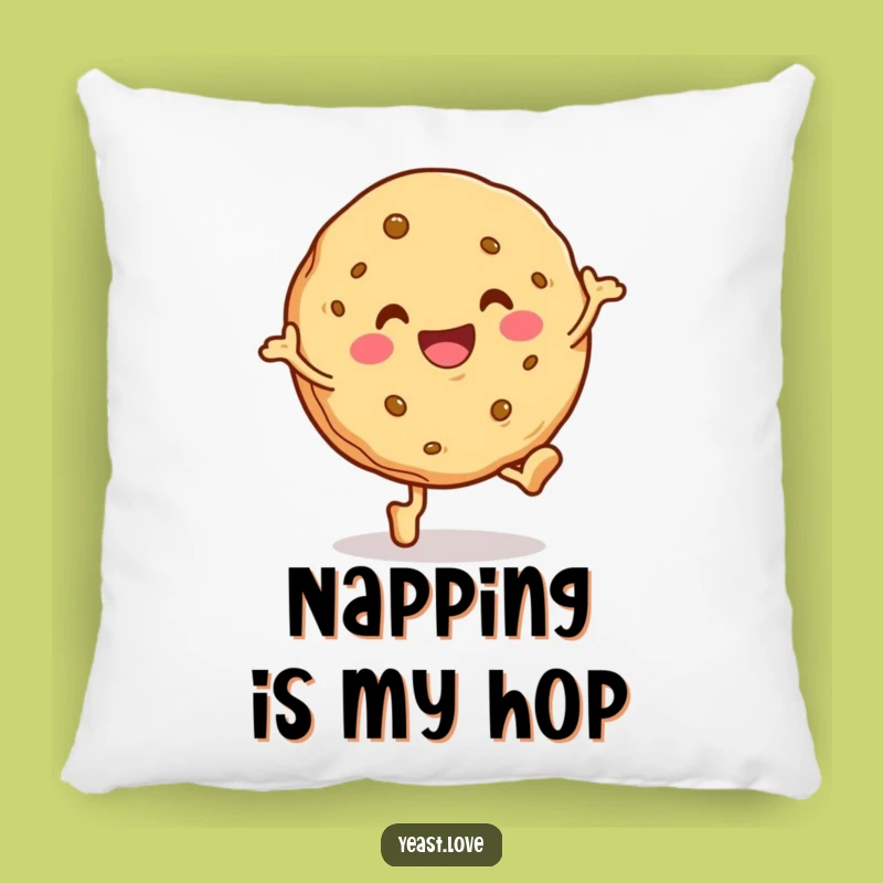 Funny Cookie Hop Pillow: Cuddle Up with Cheerful Dessert Comfort