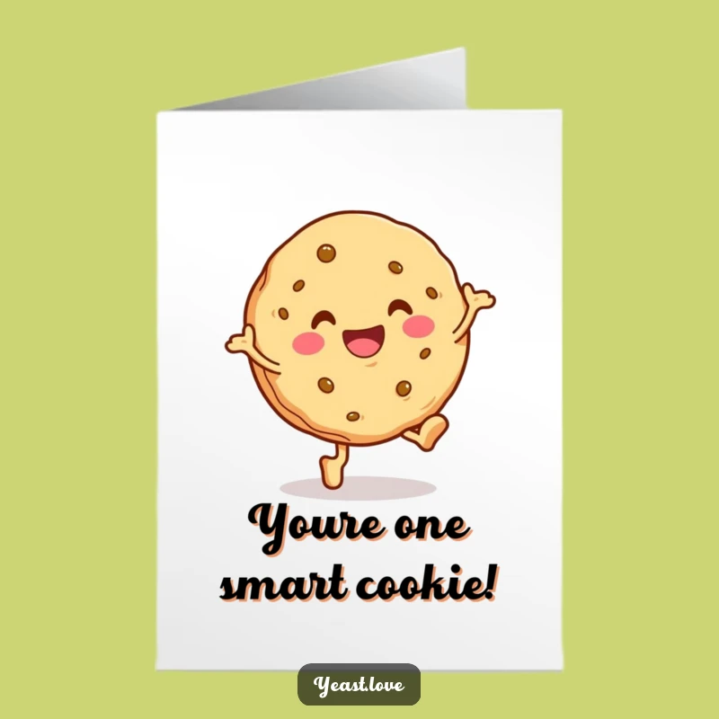 Free Printable Funny Cookie Congratulatory Card: Hopping with Joy for a Downloadable Celebration