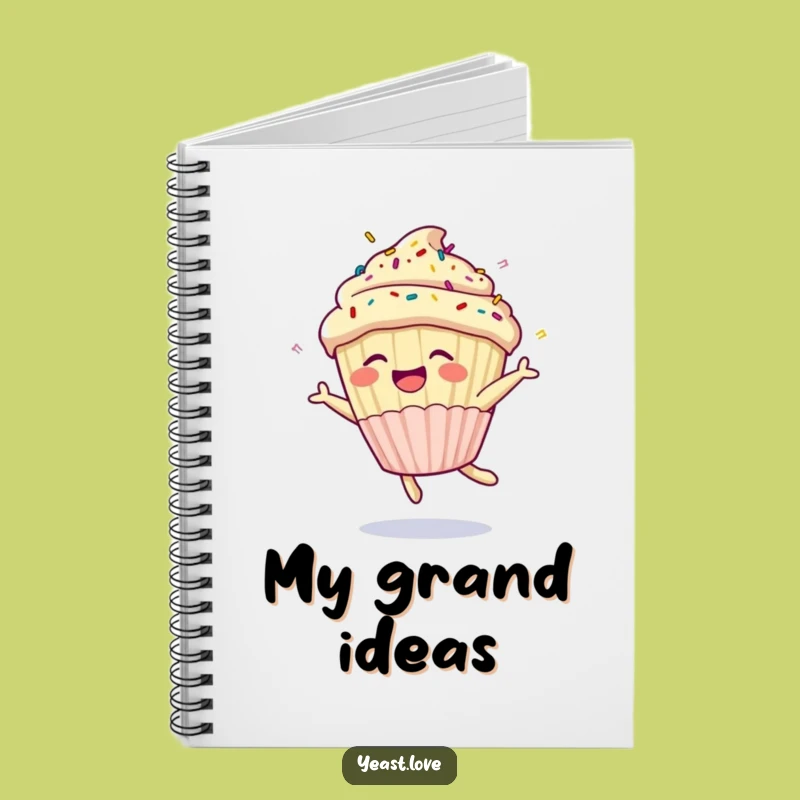 Funny Cupcake Somesault Notebook: Jot Down Ideas with Hilarious Dessert Flair