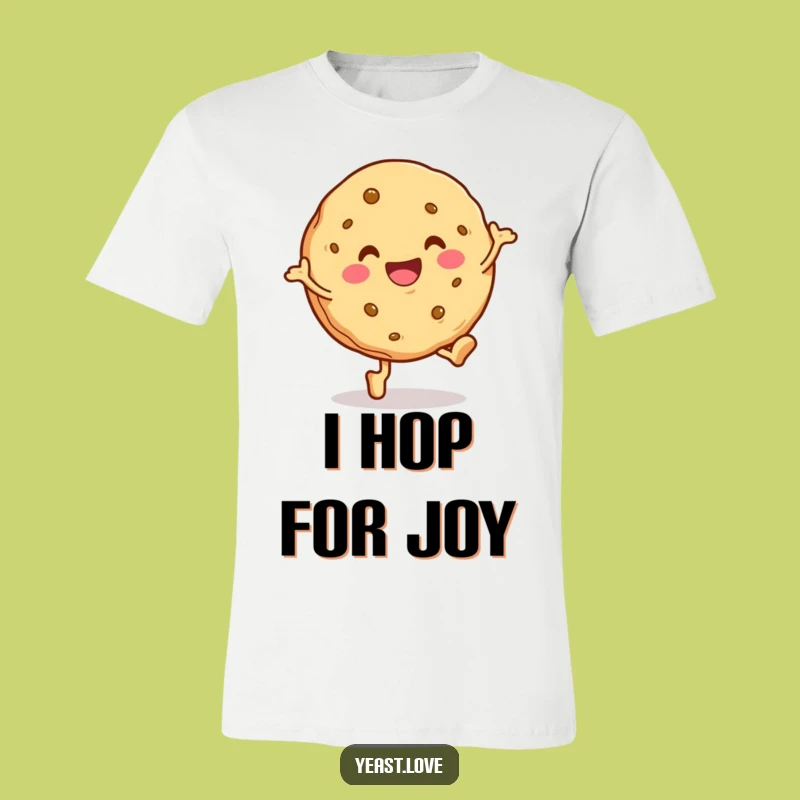 Funny Cookie Hop T-Shirt: Wear Your Happiness with this Cheerful Dessert Tee