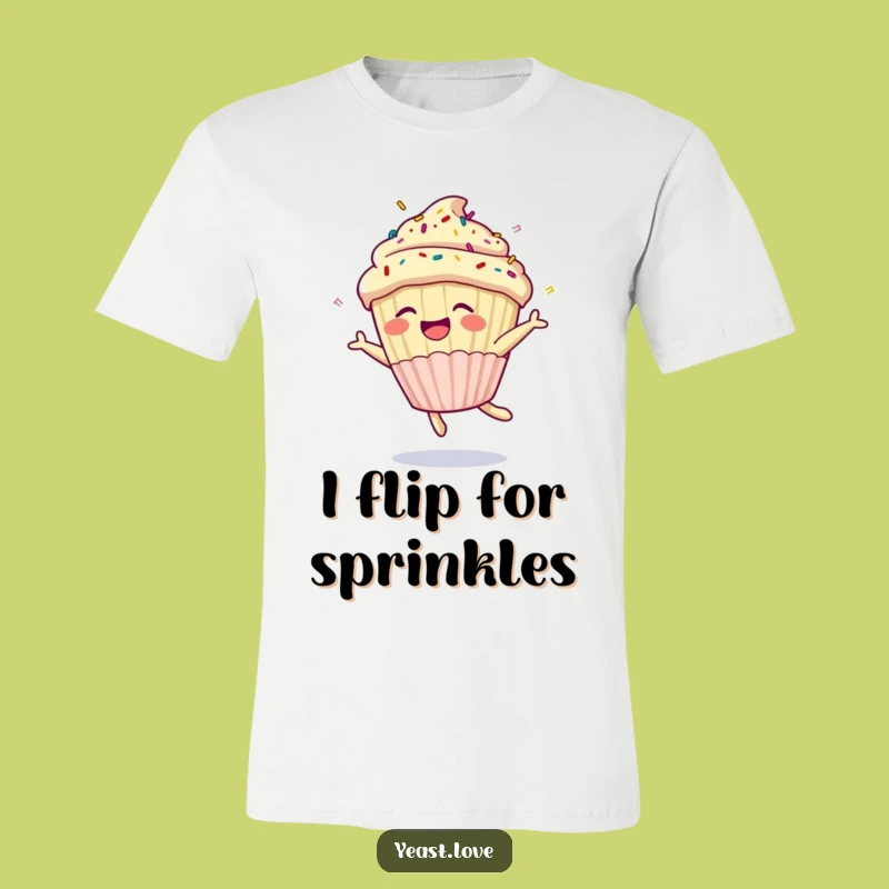 Funny Cupcake Somesault T-Shirt: Wear Your Joy with this Hilarious Dessert Tee